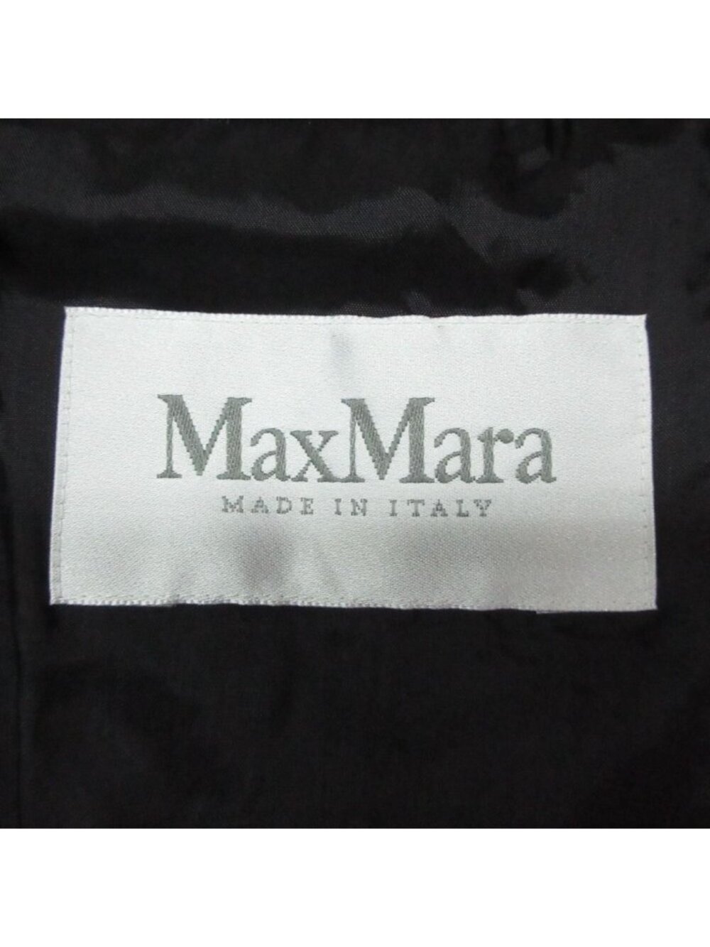 Max Mara Maxma Chestar Coat Long Length Double Breasted Jacket Outer Navy 42 - Picture 4 of 10